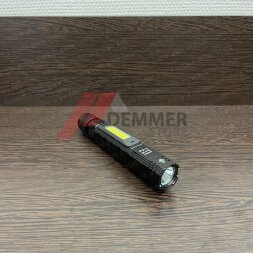 Фонарь LED+COB с магнитом и USB